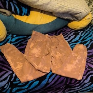 NWT Hippie Rose | Tie-Dye Joggers in Pink and Tan